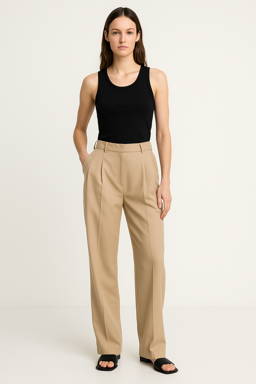 Nina | Pantaloni a Pieghe